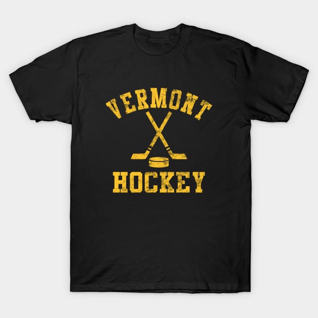 Vintage Vermont Hockey T-Shirt by tropicalteesshop